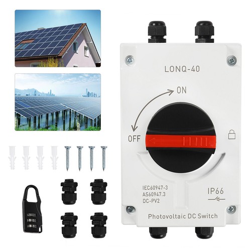 Interruptor de desconexión solar fotovoltaico impermeable disyuntor aislador CALIENTE - Imagen 19 de 20