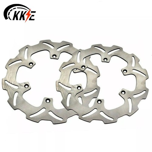 KKE 250MM Front&245MM Rear Brake Discs Rotors Fit Yamaha YZ125 YZ250 YZ250F/450F - Picture 1 of 12