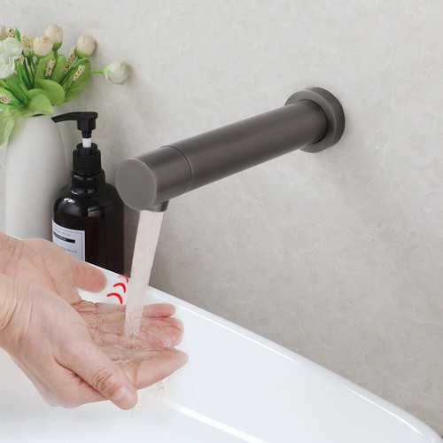 Grifo de baño de lavabo con sensor de montaje en pared automático manos libres táctil  - Imagen 4 de 52