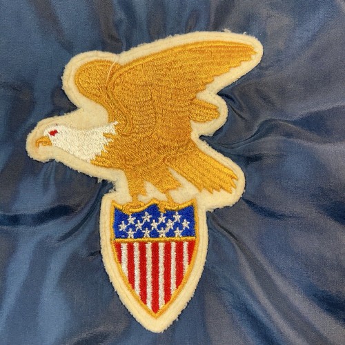 VTG 70s USA Ski Resort Windbreaker Jacket M Blue SnapUp Embroidered Patches RARE - Picture 4 of 16