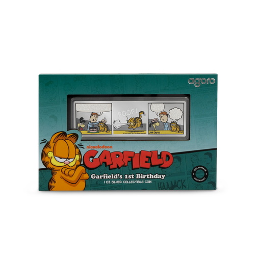2025 Niue Nickelodeon Garfield’s 1st Birthday 1 oz Silver Colorized Proof Coin - Picture 3 of 4