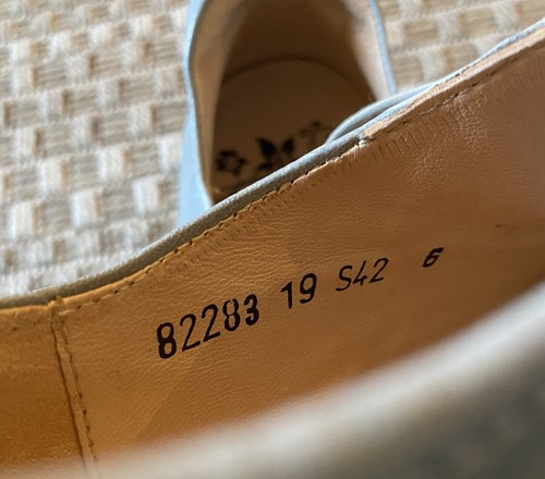 neuf THINK Think! Chaussures plates à lacets Guad Wingtip Oxfords 42 11 11,5 blanc gris - Photo 4/10