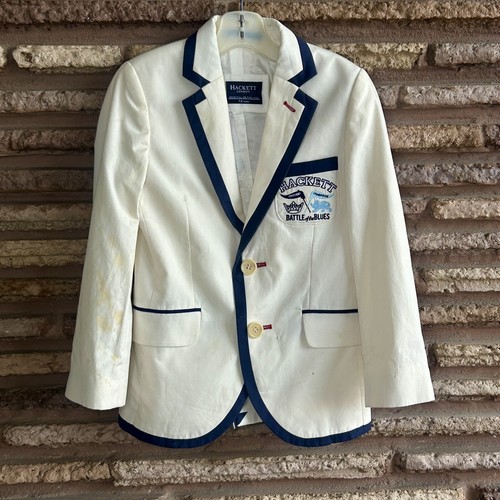 Hackett London Boys Battle of the Blues Blazer Size 7-8 - Picture 3 of 12