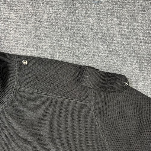 American Airlines Sweater Mens XL Black Full Zip Cardigan Epaulets Wool Blend - Picture 13 of 24