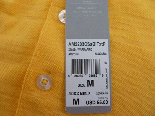 Men's Ashworth Textured Performance Polo Shirt, Medium - Picture 6 of 7