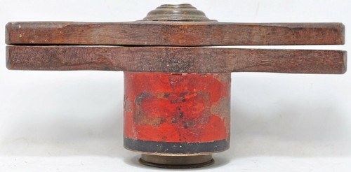 Antique Wooden Brass Kitchenware Juicer Original Old Hand Crafted - Picture 5 of 9