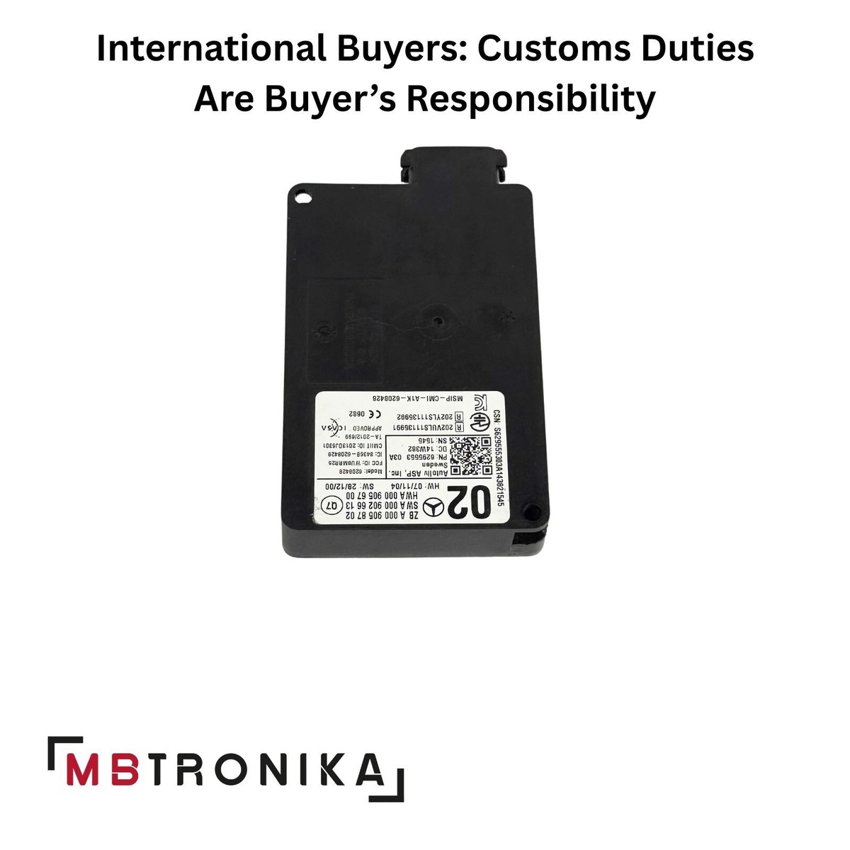 MERCEDES BLIND SPOT RADAR SENSOR GENUINE A0009058702 / 0009058702