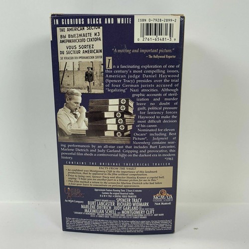 Judgment at Nuremberg VHS Cassette Tapes 2-Tape Set  - Picture 2 of 5