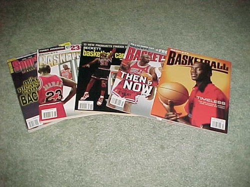 1998-2004 Michael Jordan Chicago Bulls Basketball Price Guide Magazine Lot (5)