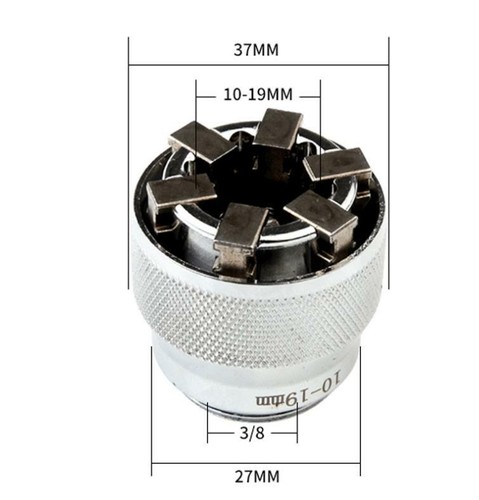 1Set Magical Adjustable Universal Socket Wrench for 10~19mm 3/8~3/4in Nut - Bild 5 von 6