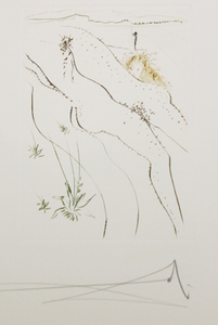 Salvador-Dali-034-L-039-angle-Gabriel-034-Day-Four-from-Le-Decameron-Original-Etching