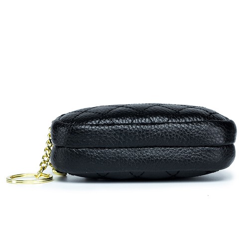Women's RFID Coin Purse Change Wallet Small Genuine Leather Card Holder Keychain - Picture 9 of 11