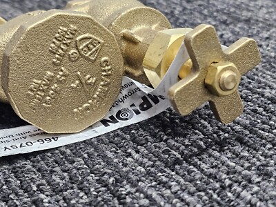 Champion 466-075Y 150 psi Manual Control Brass Anti-Siphon Valve 3