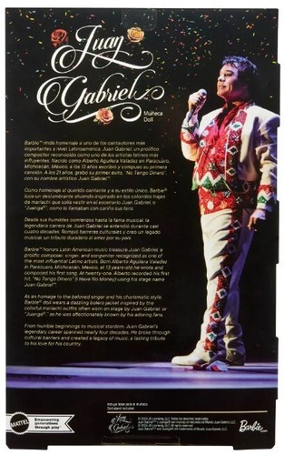 Barbie Signature Juan Gabriel Collectible Doll in Chic Black and Gold Suit - Bild 2 von 6