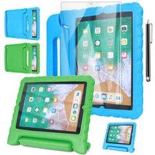 iPad 6th/5th Generation Case 9.7" Kids Shockproof Stand Cover + Screen Protector