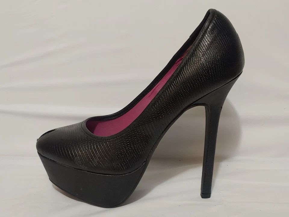 ZAPATO PLATAFORMA TACÓN ALTO PROMETIDO MUJER PUMP STILETTO 5.5" PULGADAS TALLA 7.5 M Foto 2 de 4