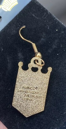 Aminco Earrings MLB Kansas City Royals Dangle Licensed Baseball 1999 Vintage - Picture 3 of 4