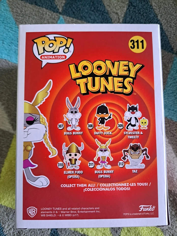 Bugs Bunny Pop 311 Opera - Looney Tunes Funko Pop! Vinyl 2017 Vaulted+Protector - Image 3 of 4