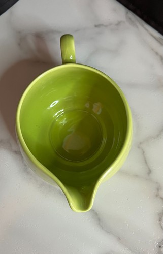 Homer Laughlin Rhythm Short Milchkännchen Chartreuse Grün Vintage - Bild 5 von 9
