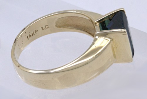 Tourmaline, Yellow Gold Ring - Picture 11 of 12