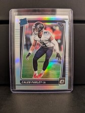 Caleb Farley 2021 Donruss Optic Rookie Silver Prizm Holo Rated Card RC #249