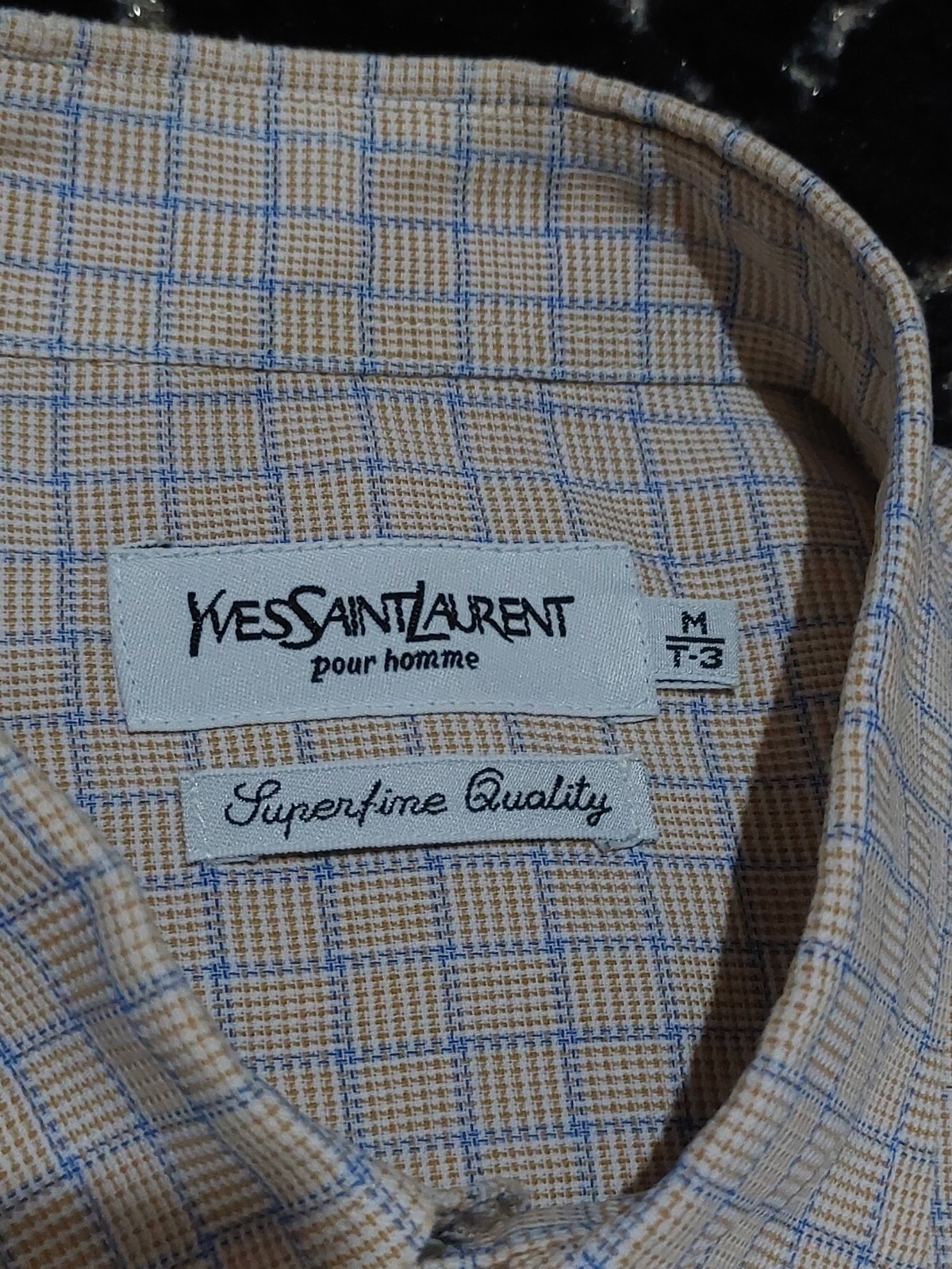 Camicia abito Yves Saint Laurent Pour Homme YSL marchio di lusso taglia M