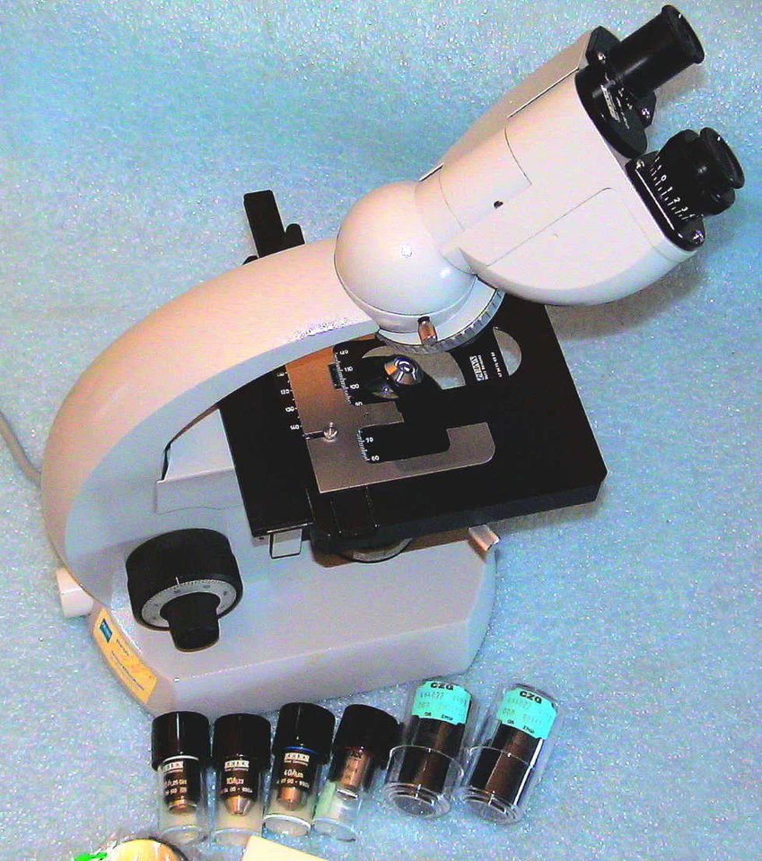 Zeiss Mikroskop STANDARD 16 4x Achromat Microscope Dunkelfeld Polarisa Darkfield - Bild 3 von 4