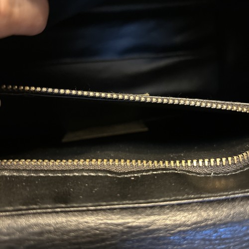 Neu Vintage Ronora Damen schwarz Leder/braun Wildleder Handtasche Made in Italy - Bild 10 von 12