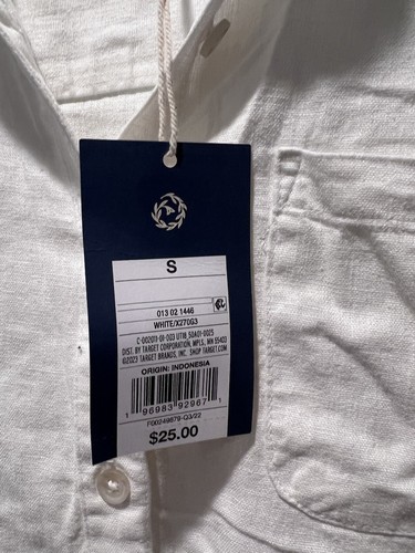 Universal Thread Women’s White Button Down Shirt Size Small NWT - Picture 4 of 5