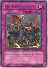 3 x Cry Havoc! - PTDN-EN078 - Rare - 1st Edition Near Mint, English