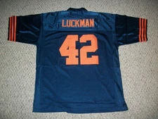 SID LUCKMAN Unsigned Custom Chicago Blue Sewn New Football Jersey Sizes S-3XL