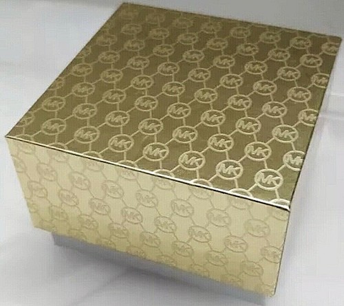 NEW WOMEN'S MICHAEL KORS ROSE GOLD-TONE CRYSTAL BRASS HOOP EARRINGS MSRP $95.00 - Picture 11 of 11