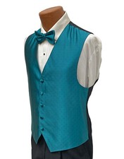 Men's Ralph Lauren Oasis Green Tuxedo Vest  Tie Bow or Long Free Shipping