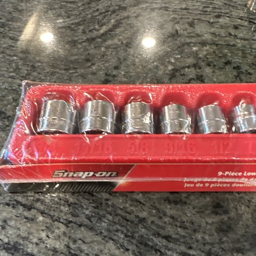Snap On 209rf 8 Pc 3/8 drive low profile sae 12 point socket set 1/4-3/4”sealed - Picture 5 of 5