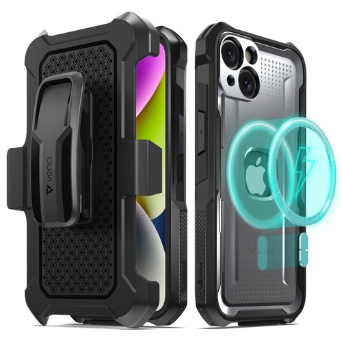 Vena [vArmor] Magsafe Holster Belt Clip Case for iPhone 15 Pro Max/Pro/Plus 14 - Picture 8 of 22