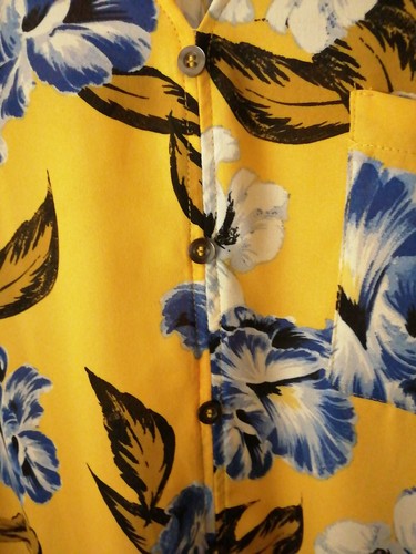 Size 10 M&co Yellow Floral Chiffon Blouse - Picture 3 of 5