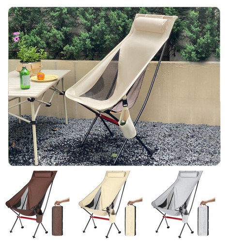 Outdoor Camping Ultralight Folding Chair Folding Chair Outdoor w/Side Pocket - Picture 2 of 32