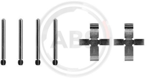 KIT DE MONTAGE PLAQUETTES DE FREIN CALES AVANT ABS 0905Q P POUR TALBOT SIMCA 1000, SIMCA 1100 - Photo 2/5