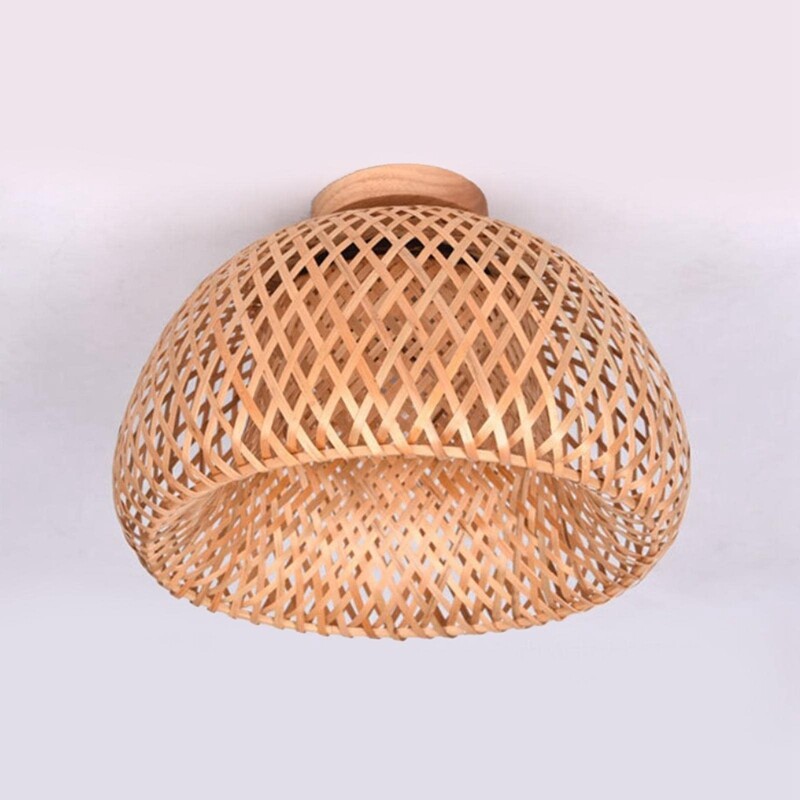 Bamboo flush 2024 mount light fixture