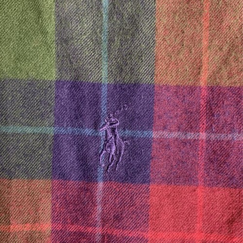 Ralph Lauren Blake Button Down Shirt Men's S Long Sleeve Purple Plaid Collar New - Picture 5 of 8