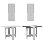 Foldable Drop Leaf Dining Table Kitchen Breakfast Compact Home Bar Space Save UK