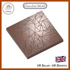 CW12121 – Chocolate World – Square Tablet With Cracks Polycarbonate Mould