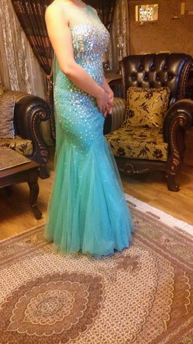 Crystal Mermaid Party/weddingProm Handmade Dress UK10 #ListingsInLights - Picture 3 of 12
