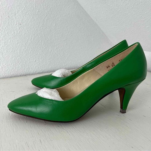 Connie Clover green pumps size 6.5 B | eBay
