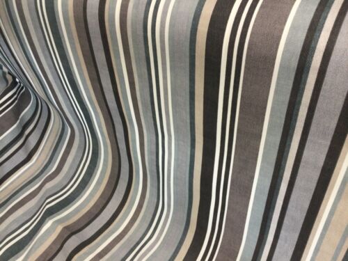 Outdoor Shower Proof Fabric Jardin Stripe Charcoal by Fryetts Porter & Stone - Picture 9 of 9