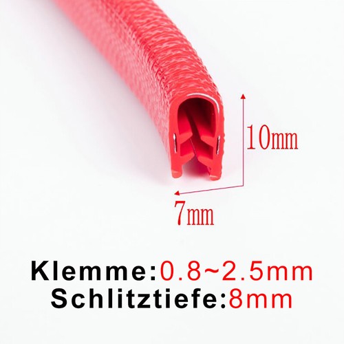 Gummi U-Profil Schutz Dichtung Trim Mehrfarbig Auto Tür Kantenschutz Streifen  - Bild 40 von 54