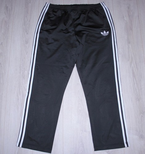 Adidas Hombre Clásico Pista Deporte Negro Pantalones de Entrenamiento Pantalones Talla XL - Imagen 1 de 8