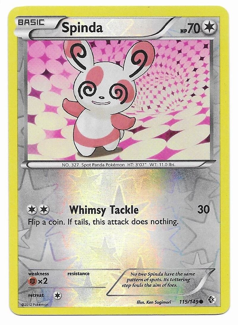 Pokemon TCG Spinda - 115/149 - Reverse Holo - Boundaries Crossed - LP