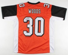 Ickey Woods Signed Cincinnati Bengals Jersey (Beckett COA) Mr. Ickey Shuffle