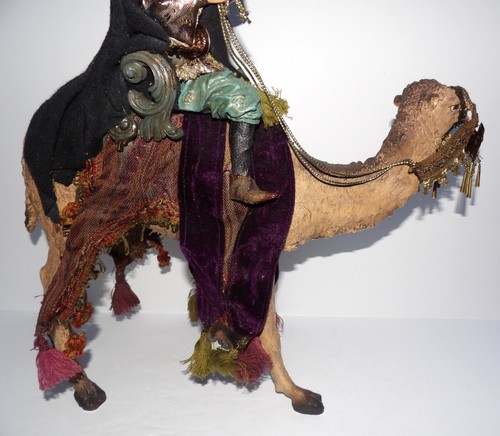 RARE DEPARTMENT 56 NEAPOLITAN NATIVITY #56.39996 WISEMAN ON LIGHT CAMEL IN BOX - Picture 6 of 24